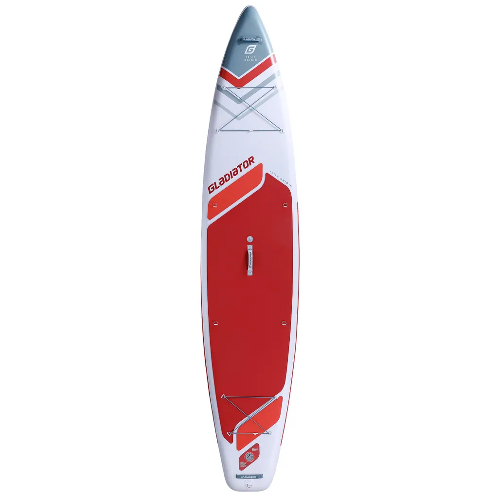 Paddle de Touring 12'6 Gladiator ORIGIN Rigide et Léger - Pack Rouge 2026