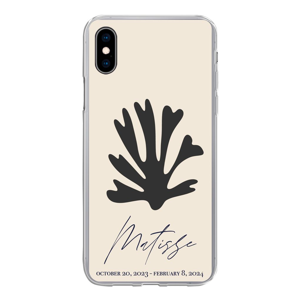 MuchoWow Handyhülle Schutzhülle Hülle für iPhone Xs Blumen - Abstrakt - Matisse Silikon Softcase Handy Hülle - Handytasche