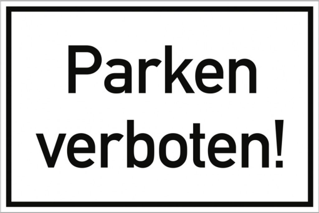 Dreifke Parken verboten!, Alu, 300x200 mm