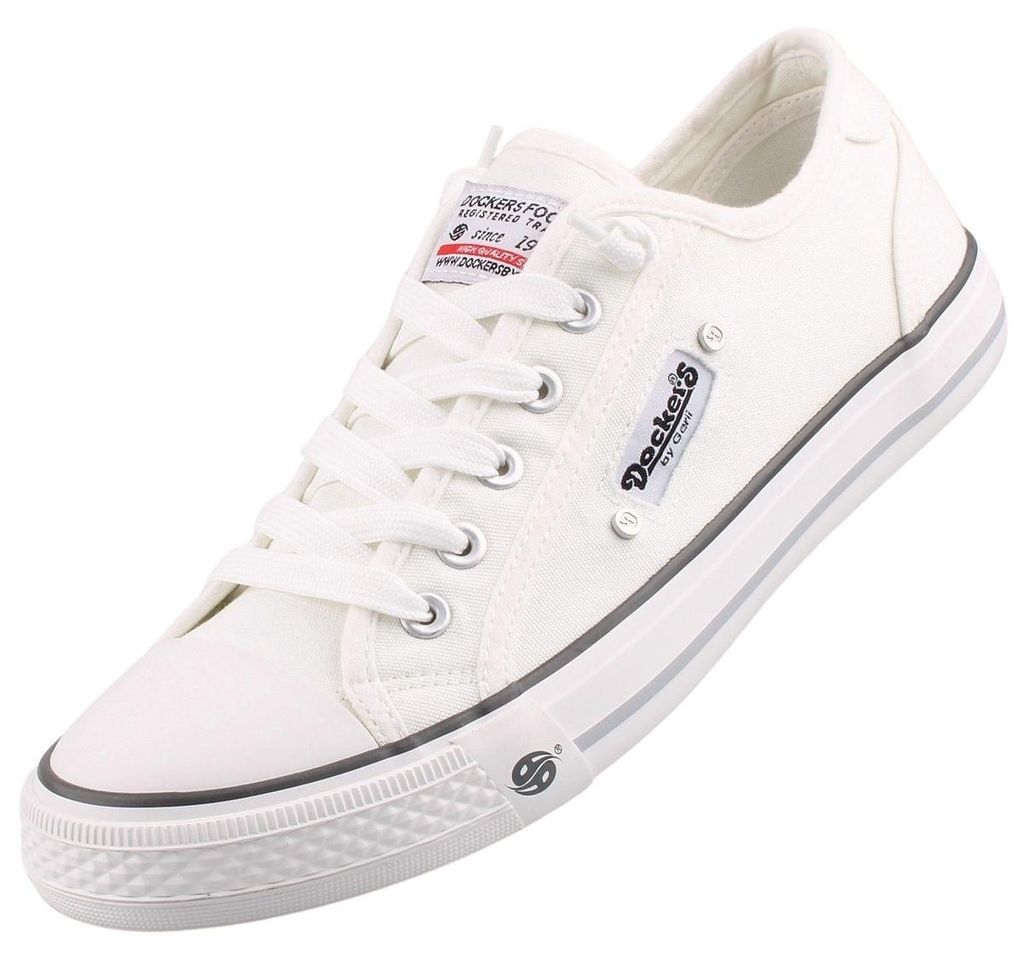 Dockers by Gerli Damen Canvas Sneaker Weiß Image du produit 
