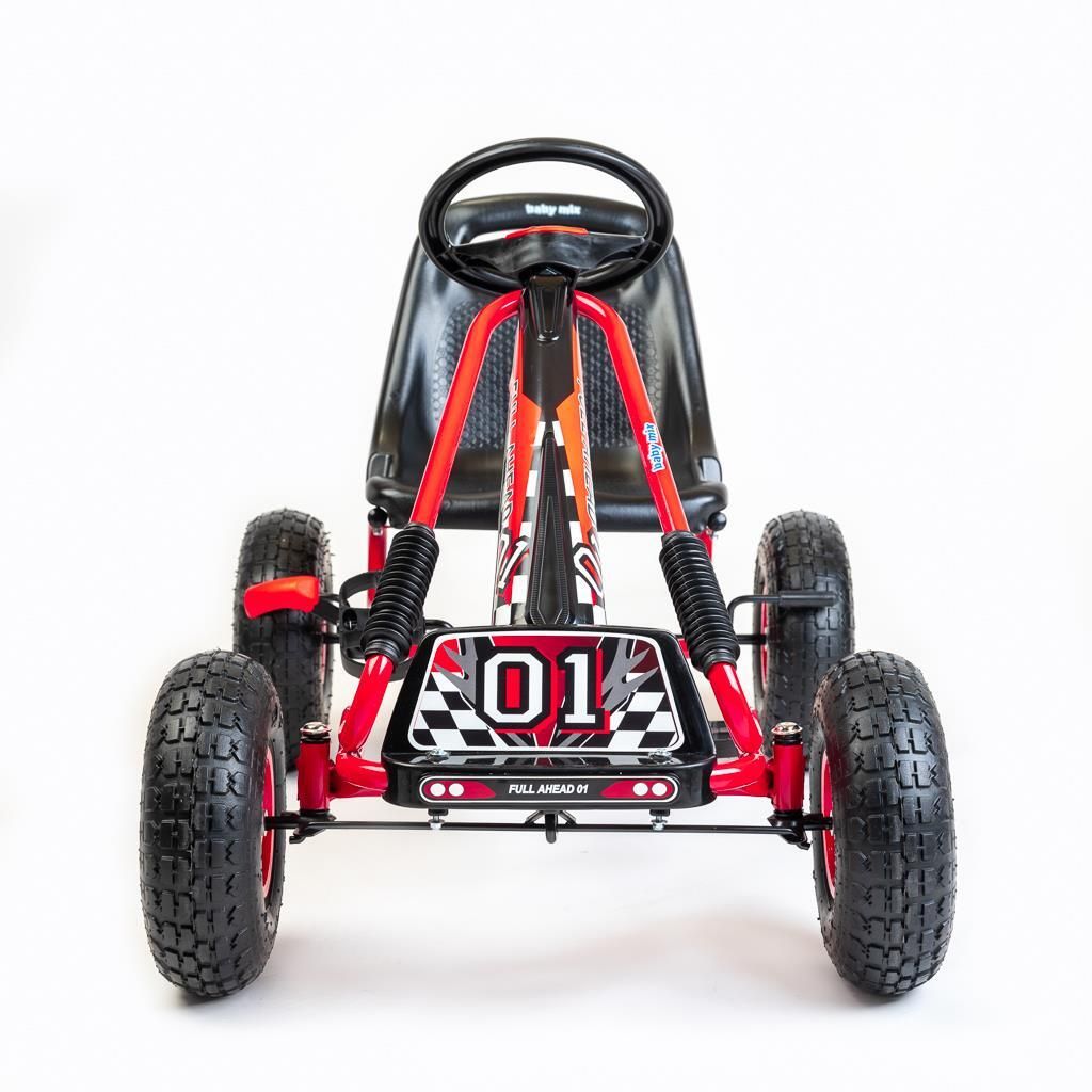 Dětská šlapací motokára Go-kart Baby Mix Razor červená Obrázek produktu 3