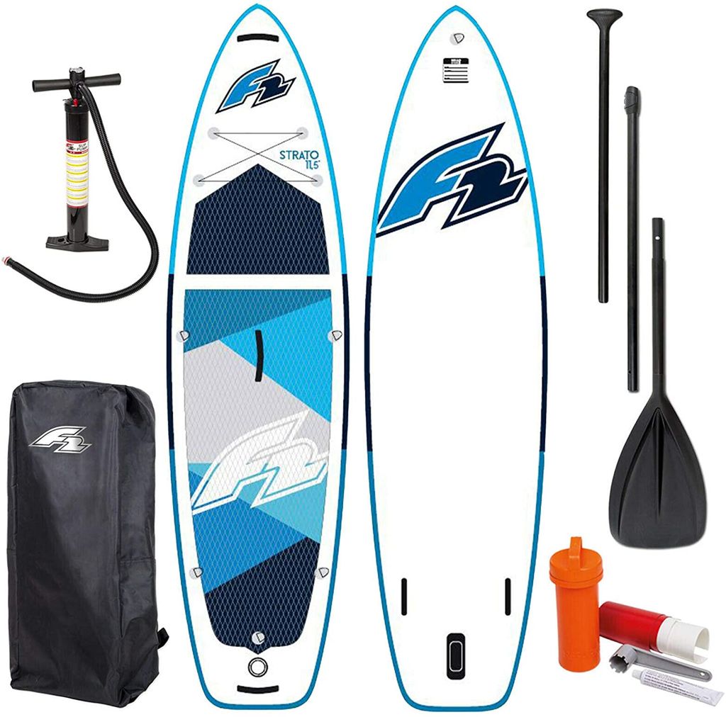 E-PUMPE F2 STRATO 10'5" SUP Board Stand Up Paddle Surf Kajaksitz Komplett-Set