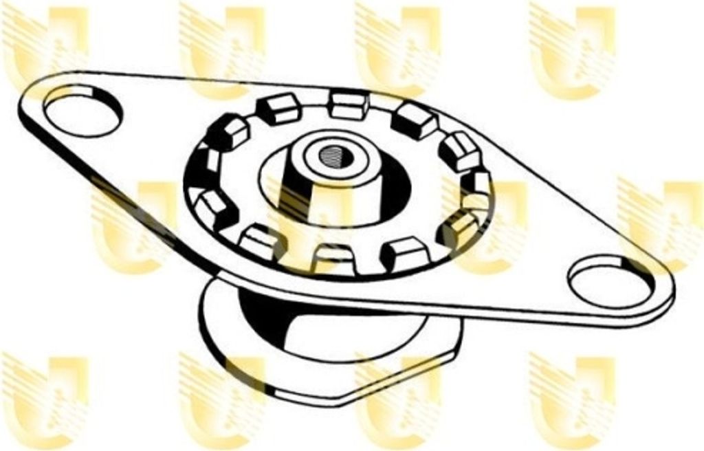 Lagerung Motor Unigom 395045 für Fiat Innocenti Vorne