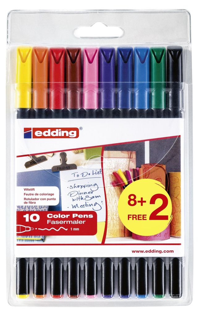 edding 41-1200-10-999 Penna in fibra 1200 colourpen BTS Immagine del prodotto 