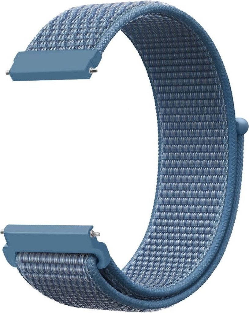 Smartwatch Armband Armbänder 20 / 22 mm für Samsung Galaxy LG Watch Honor Garmin, Farbe:Cape Cod Blau, Stegbreite:22 mm