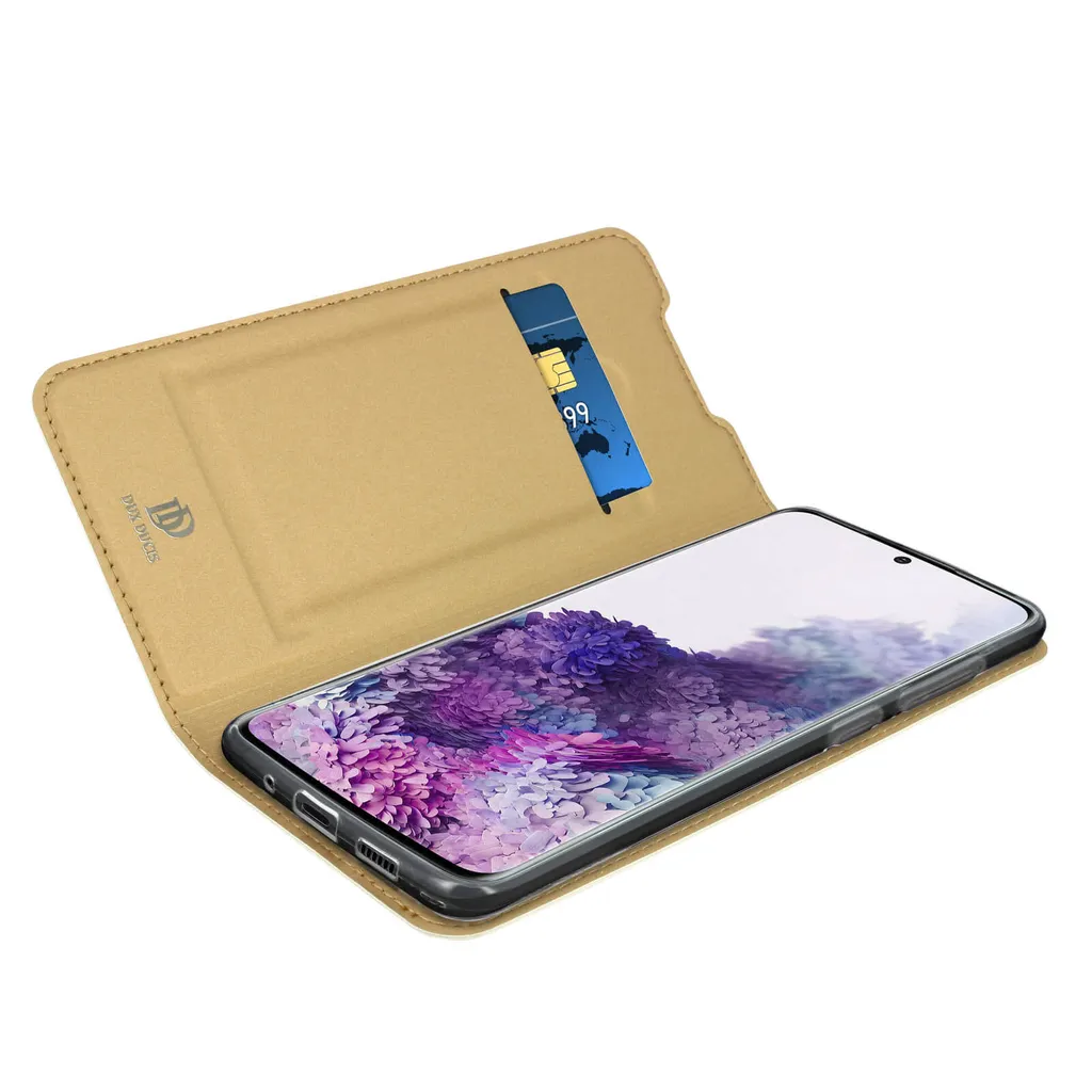 Cover Samsung S20 Oro DUX DUCIS Skin Pro | Wallet Case Sottile - 12
