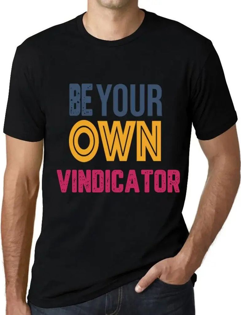 Herren Grafik T-Shirt Sei dein eigener Rächer – Be Your Own Vindicator – Öko-Verantwortlich Vintage Jahrgang Kurzarm Lustige Druck Geburtstag...