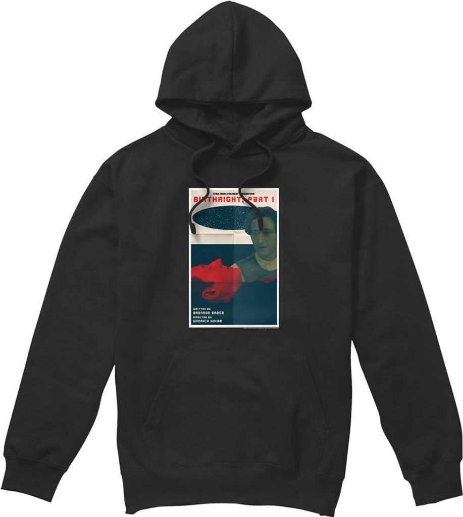Star Trek - "The Next Generation Season 6 Episode 16" Kapuzenpullover für Herren TV8055 (XXL) (Schwarz)