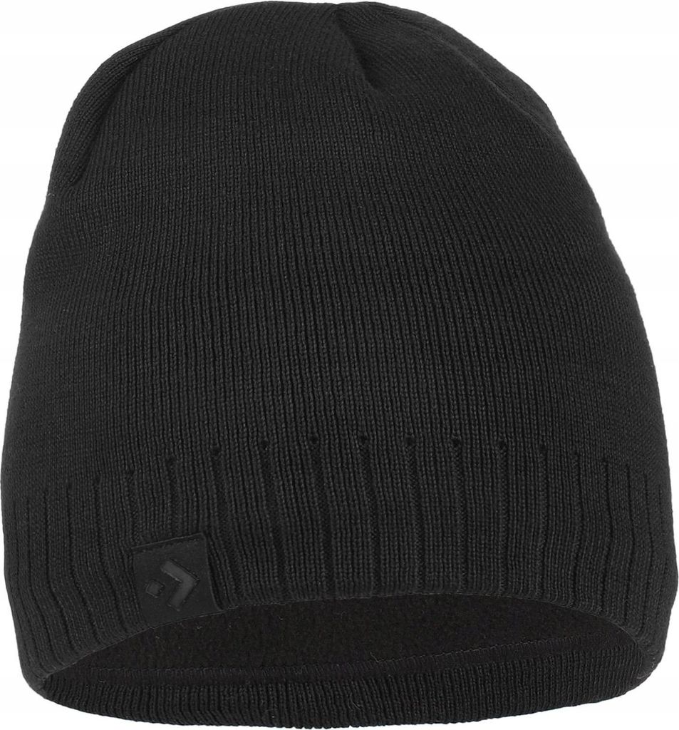 Warme Wintermütze für Herren mit zartem Band, Fleecefutter, Schwarz MORAJ