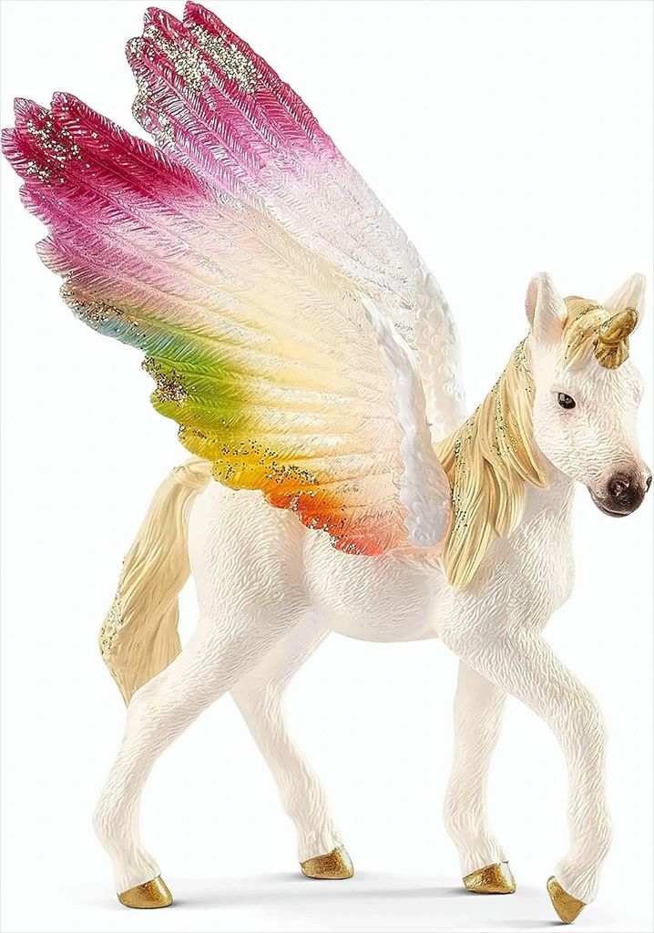 Schleich 70577 - Unicorno arcobaleno alato, puledro - Immagine del prodotto 