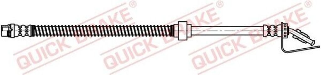 QUICK BRAKE 32.829 Bremsschlauch für OPEL Movano Kastenwagen (X70) Movano Bus (X70) Movano Pritsche / Fahrgestell (X70) für RENAULT MASTER II Kasten