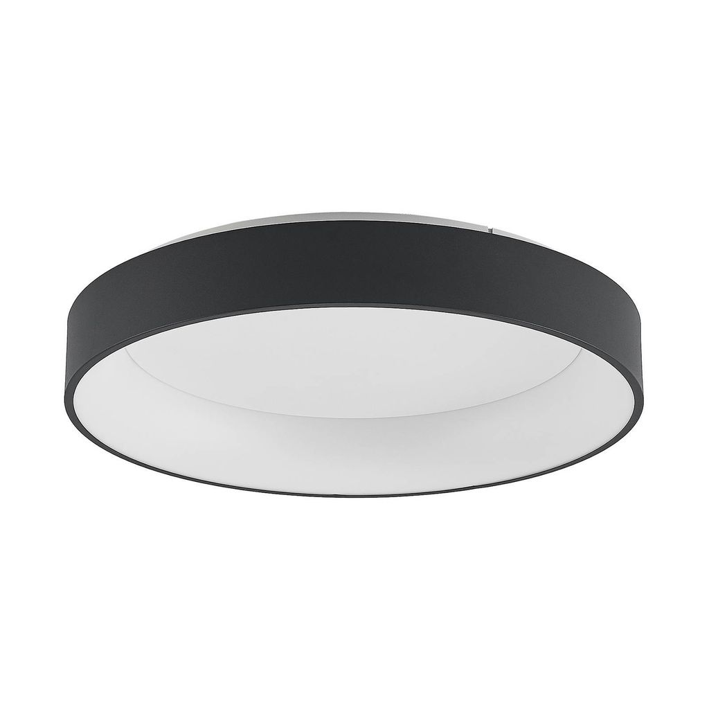 Arcchio LED-Deckenlampe Aleksi, Ø 60cm, schwarz, Metall, CCT