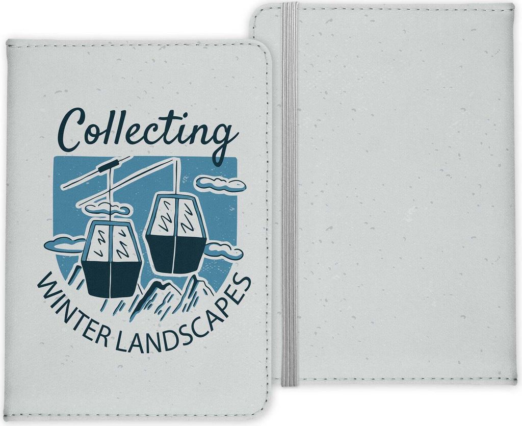 22Feels Reisepasshülle Organizer Reise-Gadgets Collecting Winter Landscapes Skiurlaub Snowboard Urlaub Kunst-Leder Etui Cover Frauen Männer Kinder