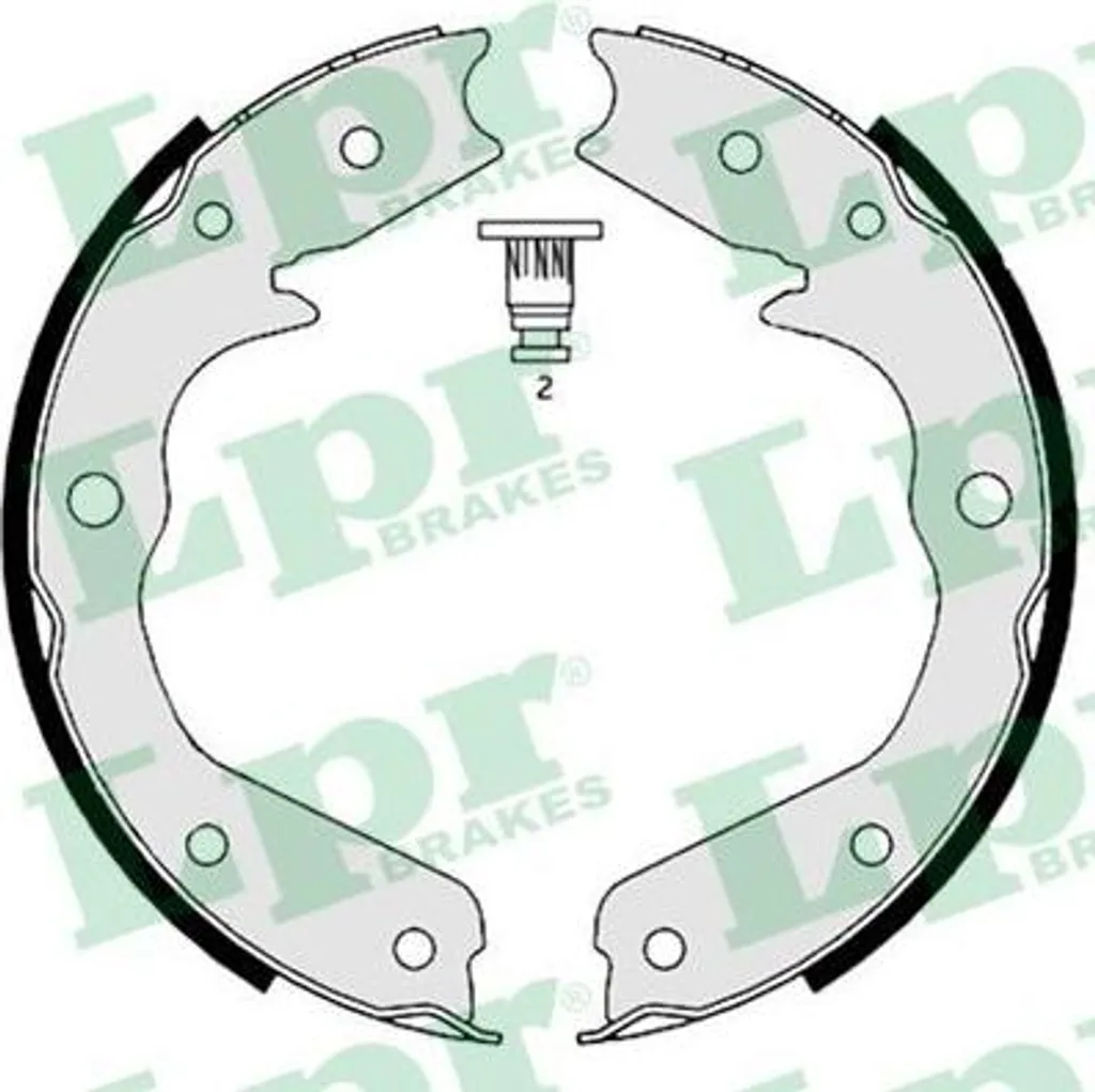 Kit mâchoires de frein LPR 08970 haute friction compatible Frontera A et B
