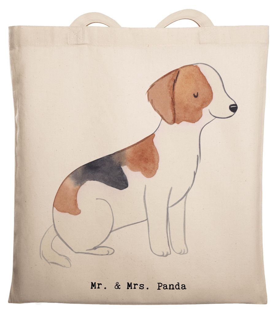 Mr. & Mrs. Panda Tote Bag Foxhound Moment - Transparent - Geschenk, Jutebeutel, Shopping Tasche, Laptoptasche, Jagdhund, Uni, Laufhund