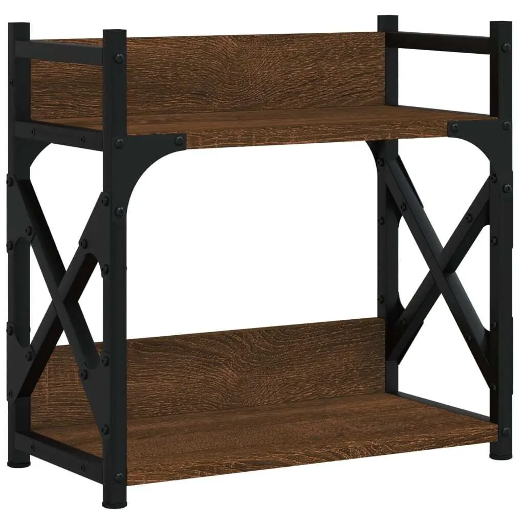 Supporto per Stampante 2 Livelli vidaXL Rovere Marrone - Design Casa
