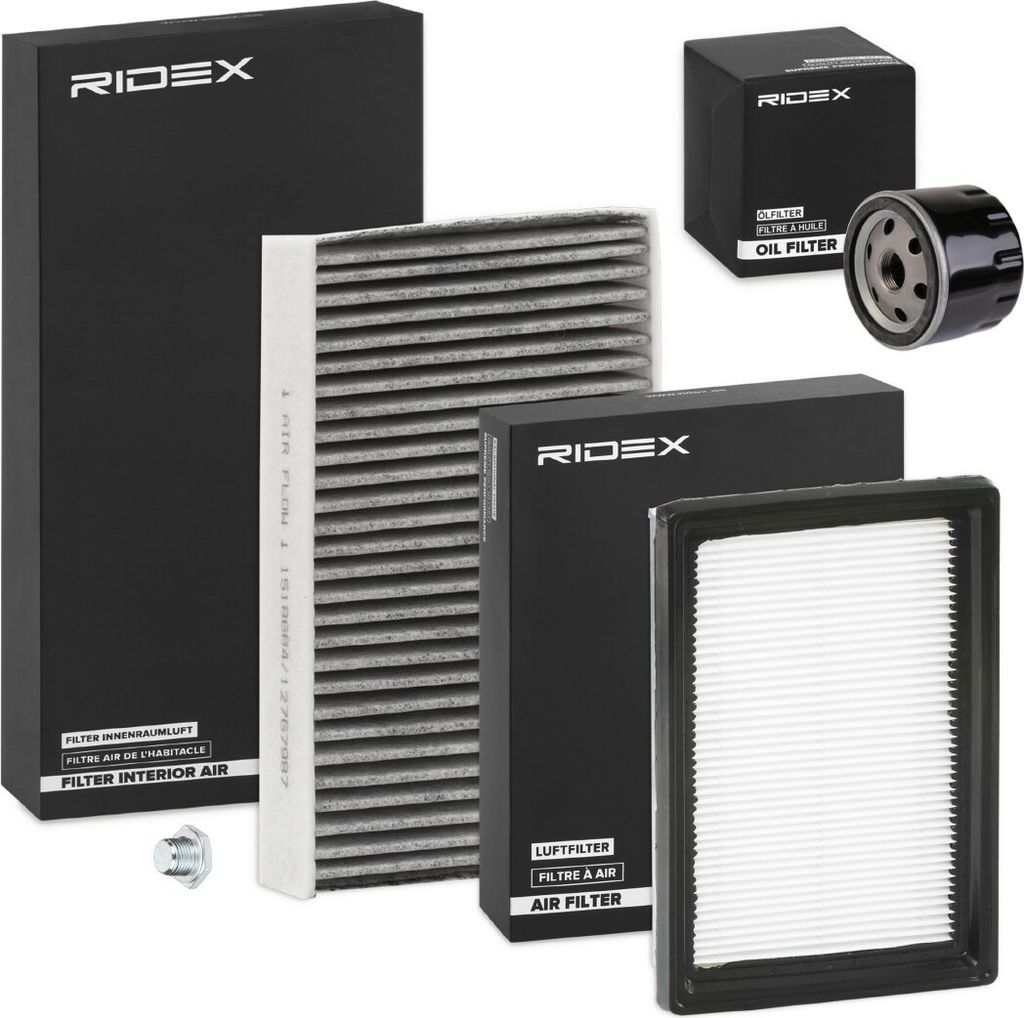 RIDEX Filterset Inspektionspaket Filtersatz für NISSAN JUKE (F15)