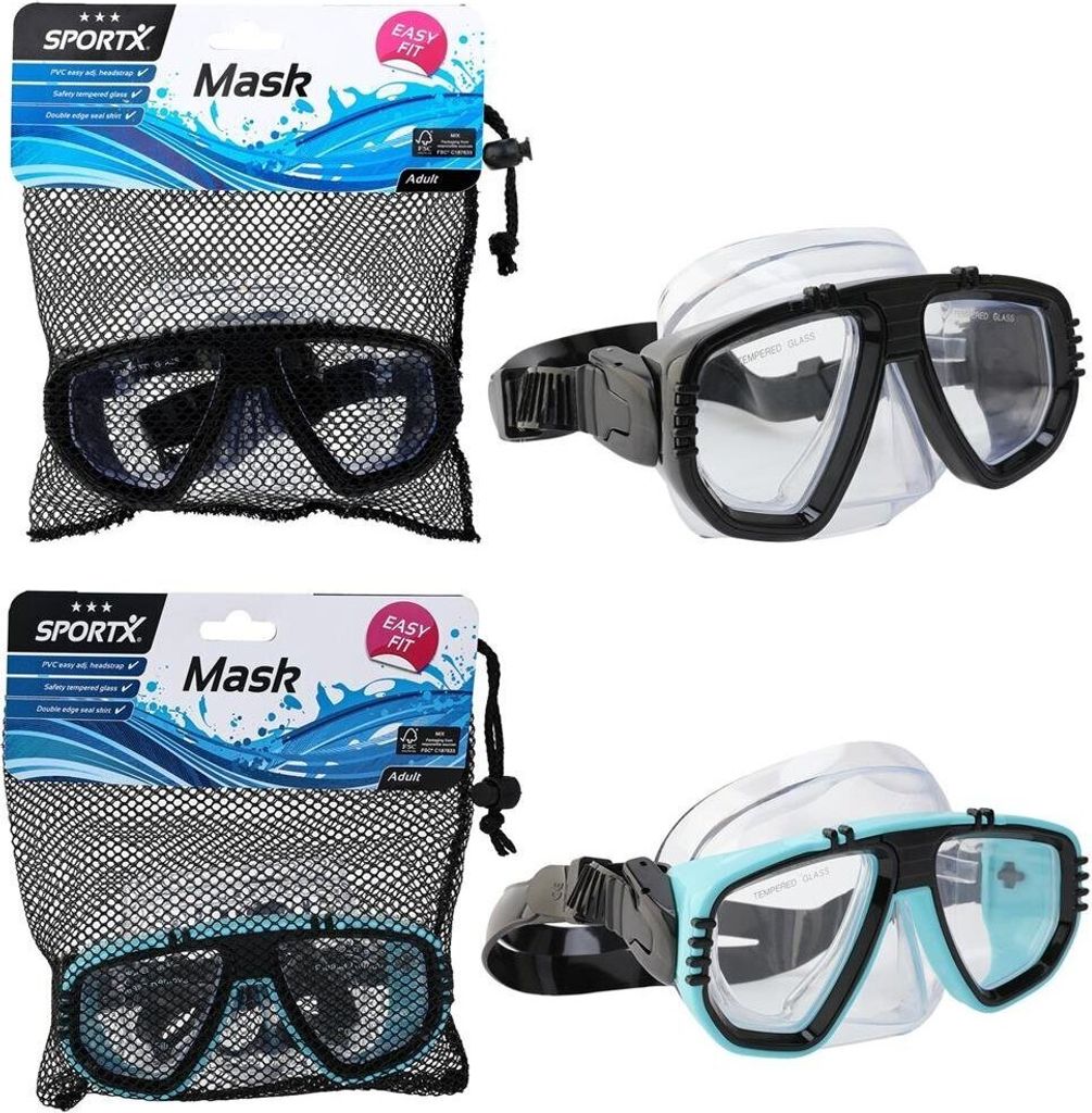 Sportx Volwassenen Zwemmasker 3 Sterren Assorti Image du produit 