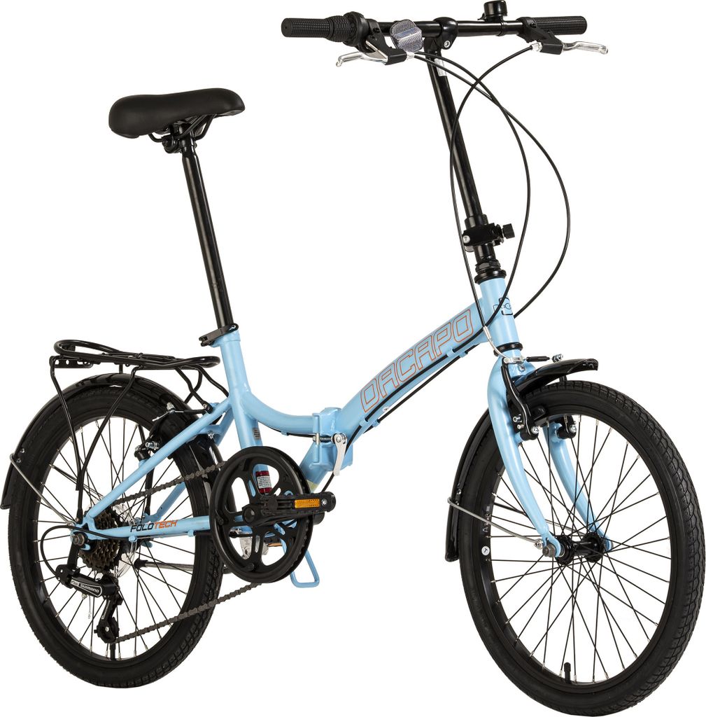 DaCapo Faltrad 20'' Foldtech Klapprad 6 Gänge RH 32 cm Produktbild 