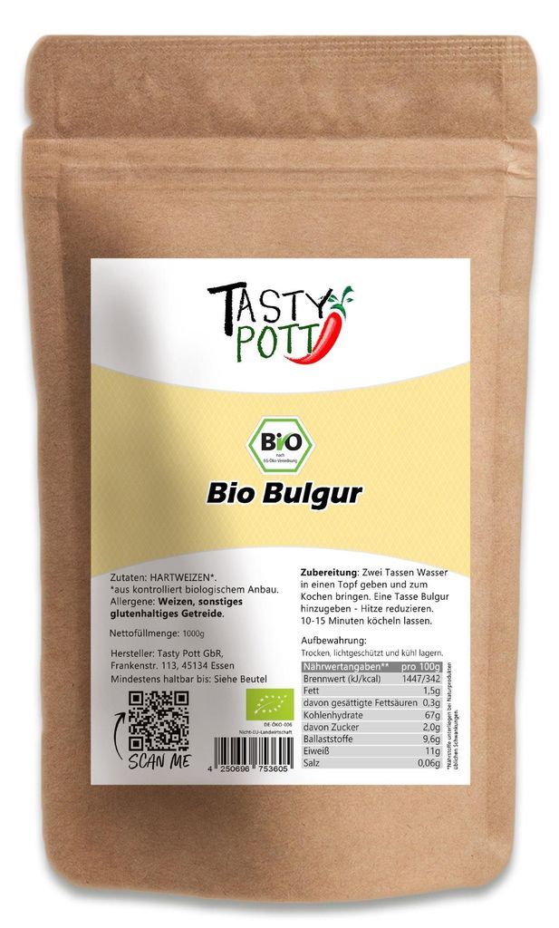 Tasty Pott Bulgur - im Beutel - 1000g
