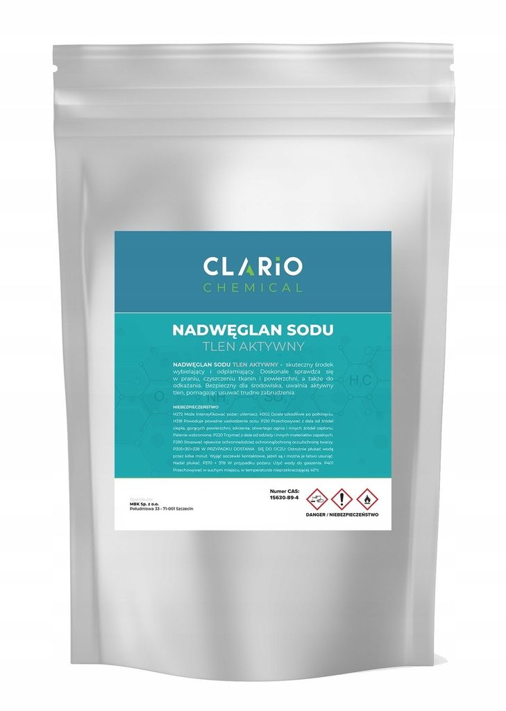 Clario Chemical Nadwęglan sodu Tlen aktywny pranie 1kg Zdjęcie produktu 