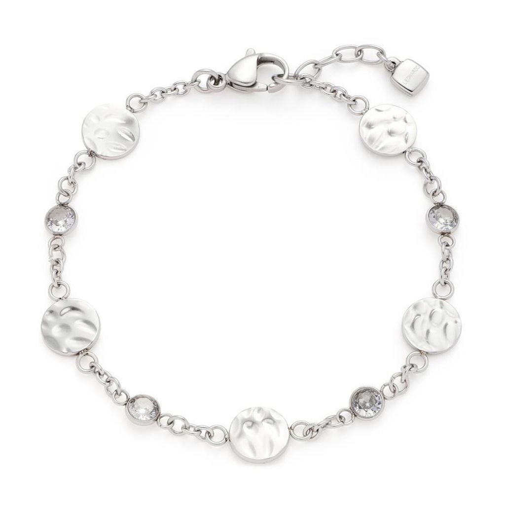 Leonardo 022488 Damen Armband Milou Edelstahl Silber weiß 19 cm