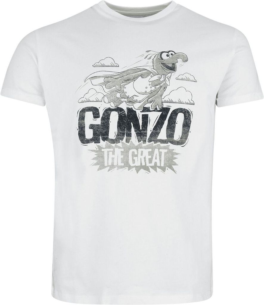 The Muppets T-Shirt Herren Gonzo - The Great weiß M