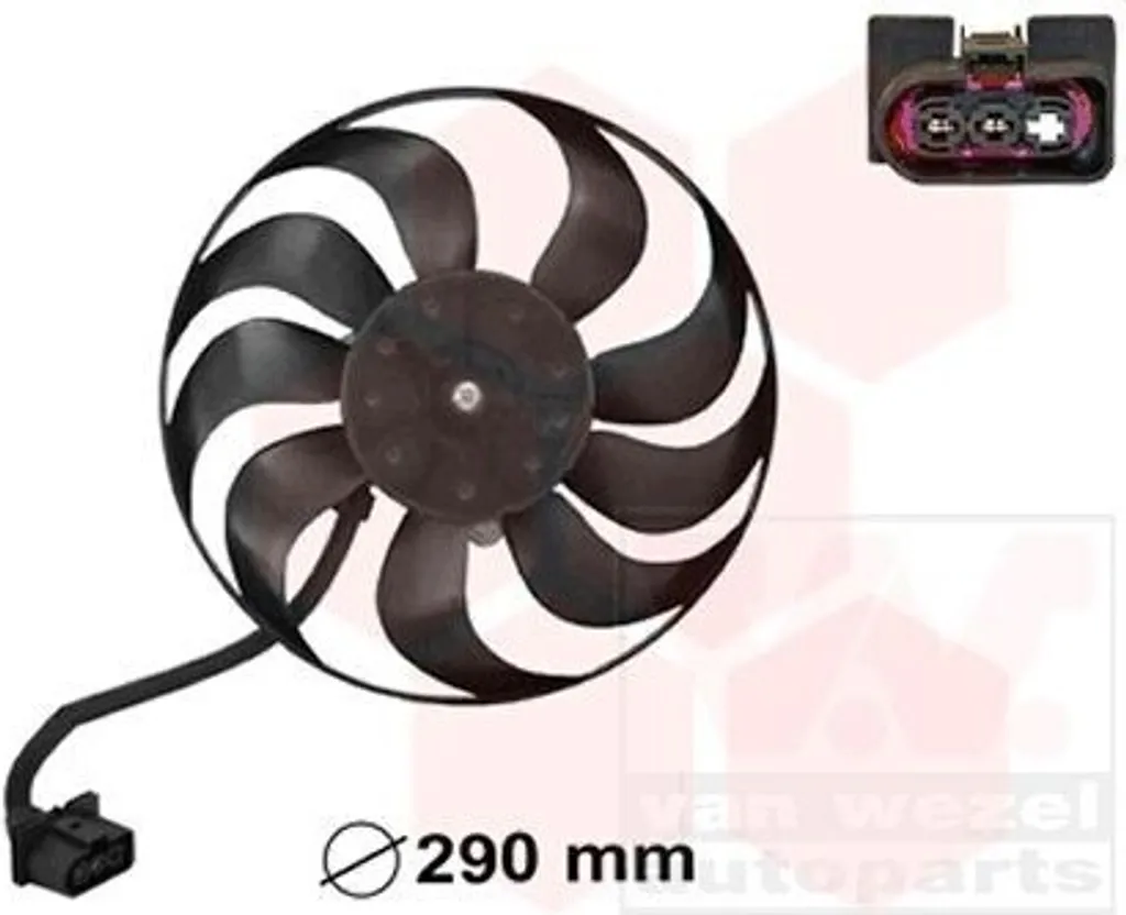 VAN WEZEL Ventilateur 5827744 pour réparation de VW Polo (9N_) - Confort