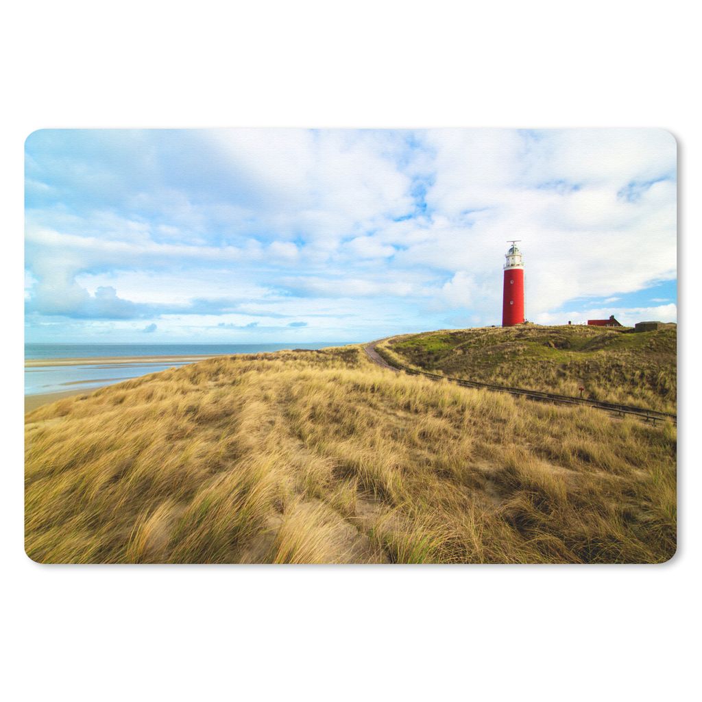 MuchoWow Mauspad Mousepad Strand - Leuchtturm - Düne 27x18 cm - Mousepads - Maus Mat - Pad - Mausunterlage - Büroartikel - Desk Matten