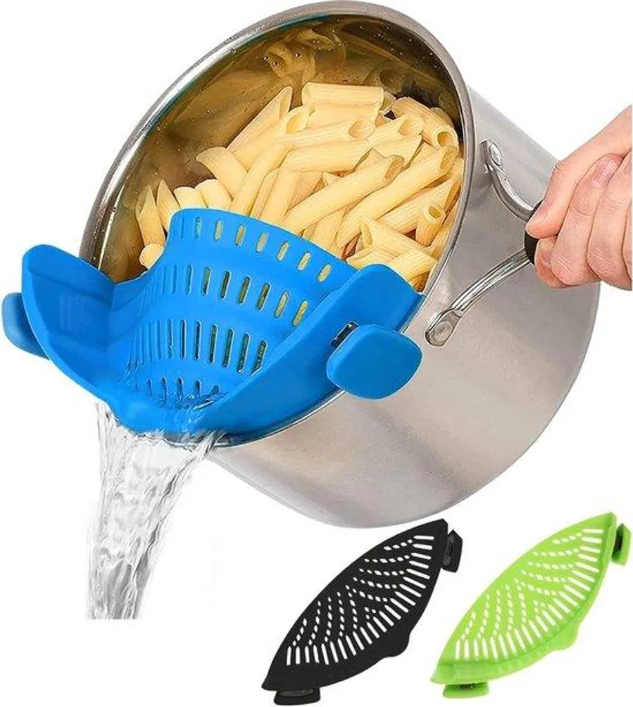 Passoire en silicone sans BPA résistante au lave-vaisselle format XL