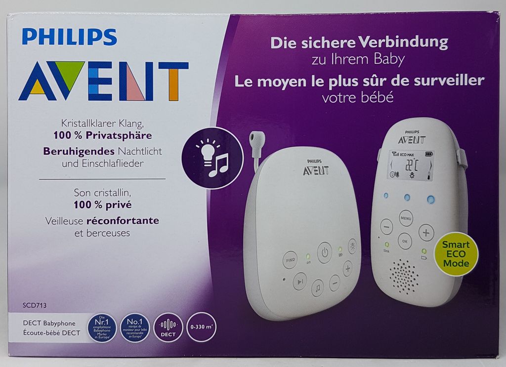 Philips Avent DECT baby monitor SCD713 - Babyphon Produktbild 