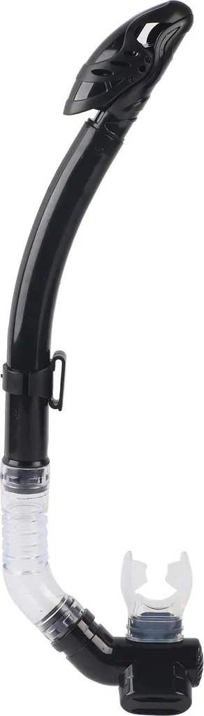 Tuba sec anti-entrée d'eau pour plongée et natation - Embout silicone noir