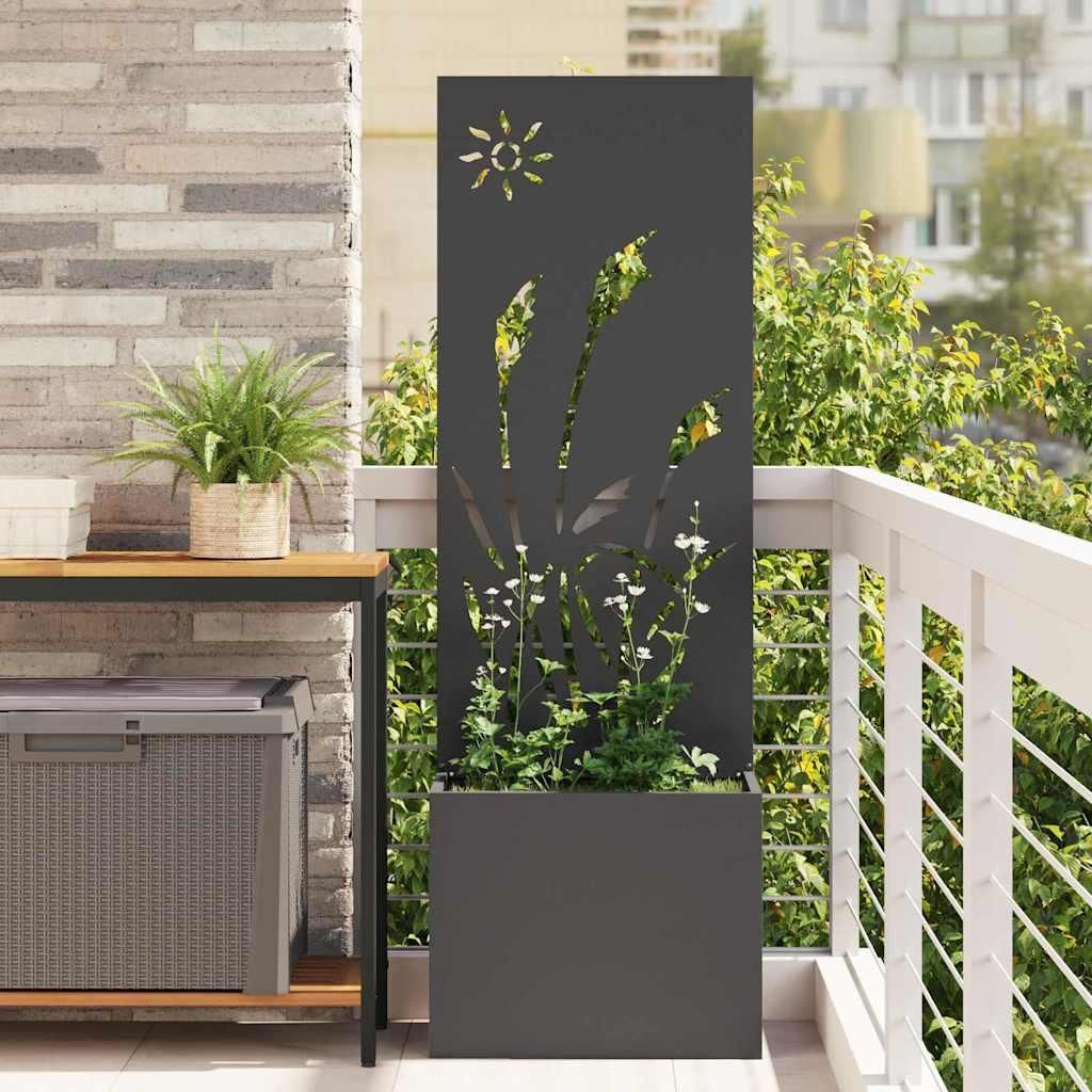 Maison Exclusive - Garten Sichtschutz-Leinwand Schwarz 50 x 150 cm