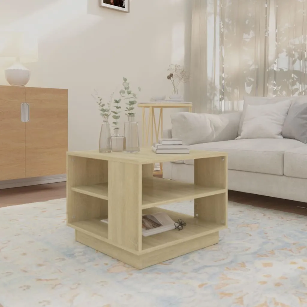 Tavolino Rovere Sonoma 55x55x43 | Il Must-Have per un Salotto Instagrammable - 3