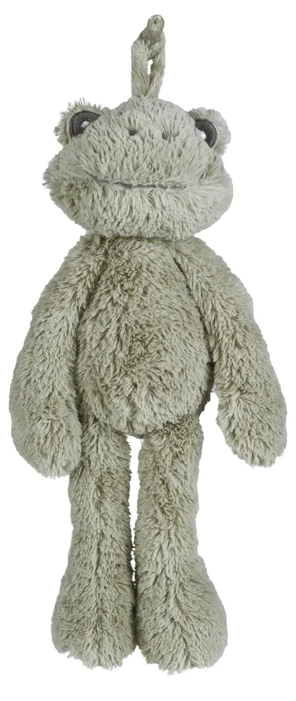 Doudou musical grenouille pour apaiser bébé et faciliter le dodo vert