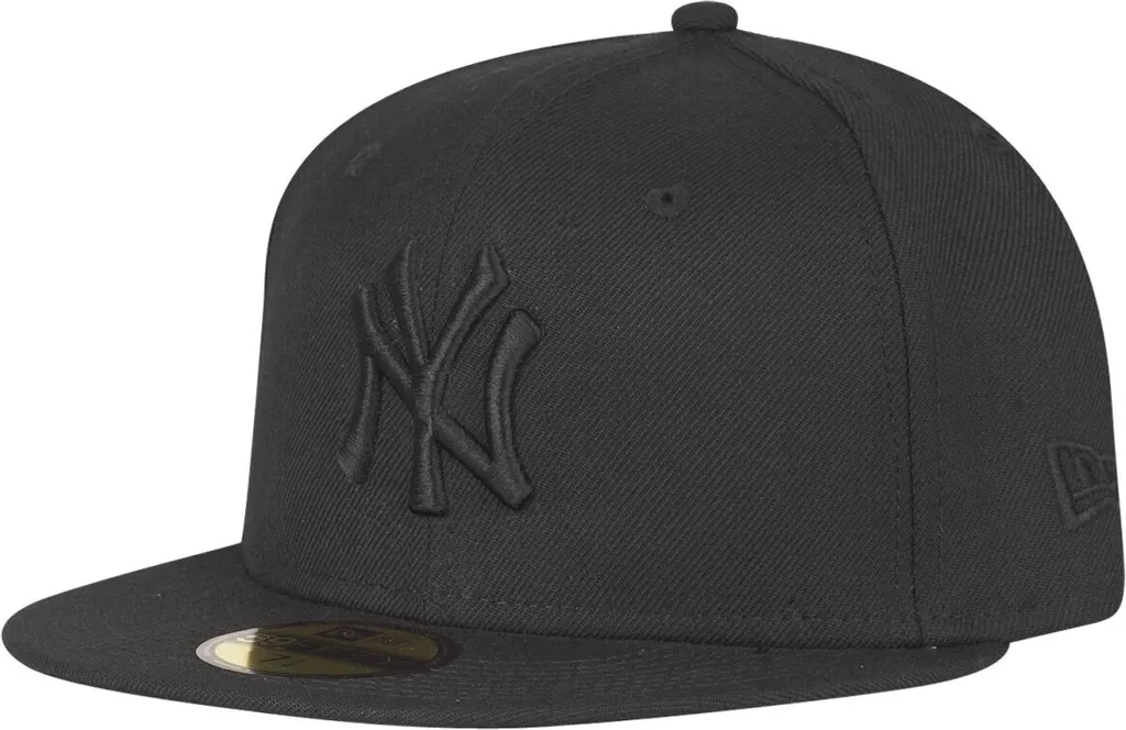 New Era 59Fifty NY Yankees Black on Black Misura 8 - Spedizione Italia