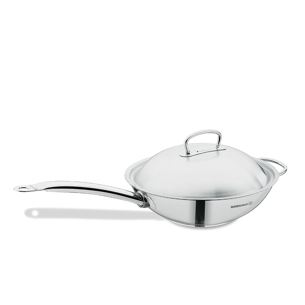 Patelnia wok Korkmaz Proline z uchwytem wykonanym z Zdjęcie produktu 