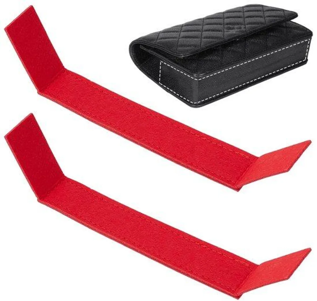 Insert de renfort rectangulaire pour portefeuille rouge de 25,9 cm