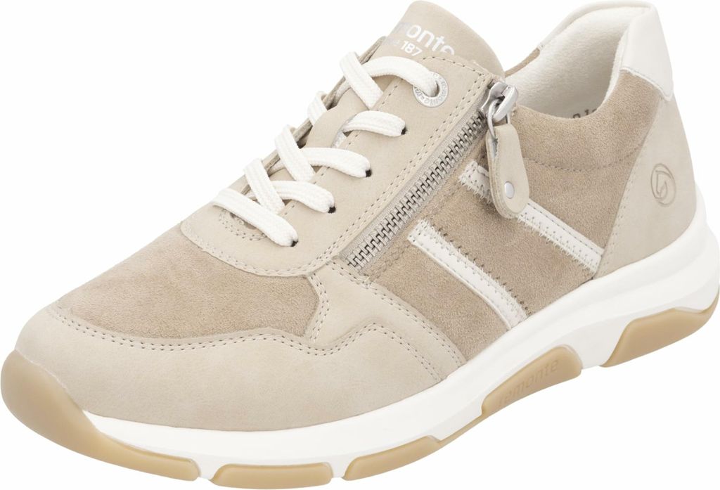 Remonte sportlicher Schnürer Beige