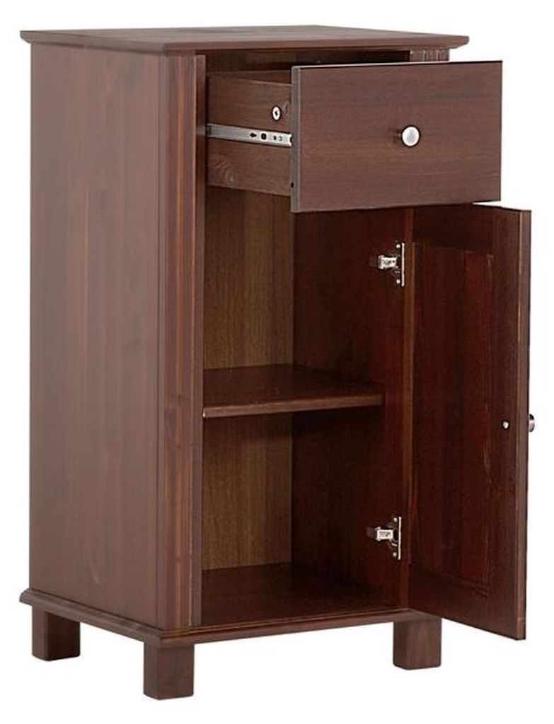 Badmöbel Regal Schrank Badezimmer Möbel Braune Schränke 46x36x83cm Holz Regale