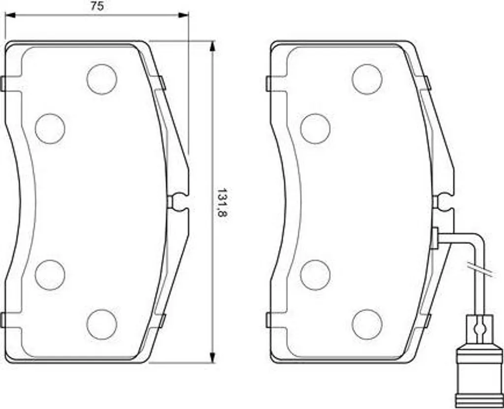 Jeu de Plaquettes de Frein Bosch 0986424664 Haute Performance Audi A8 4D