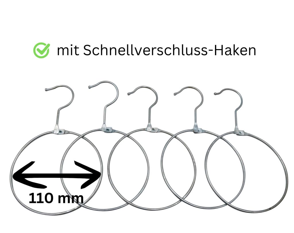 Warenring Aus Stahl 15cm - Verzinkt Mit Aufklapp-Verschluss