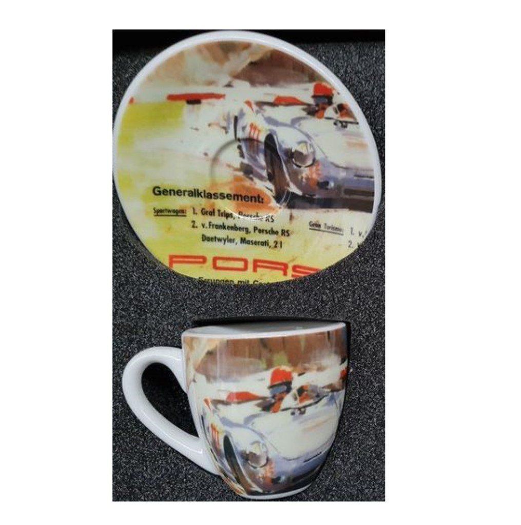 Porsche Espressotasse Lenzerheide 1957 No 2049, Espressotasse mit Untertasse Limited Edition, aus hochwertigem Porzellan, Sammeltasse, Tasse, Espresso