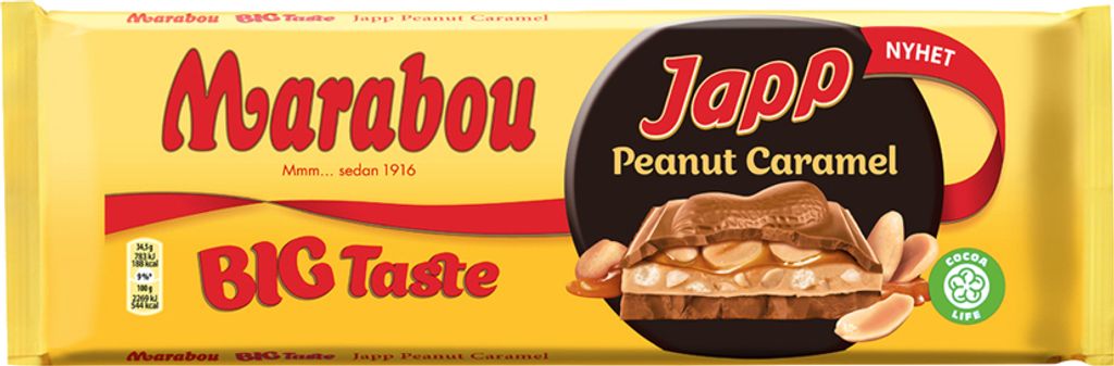 Marabou Big Taste Japp Peanut Caramel 276g Produktbild 