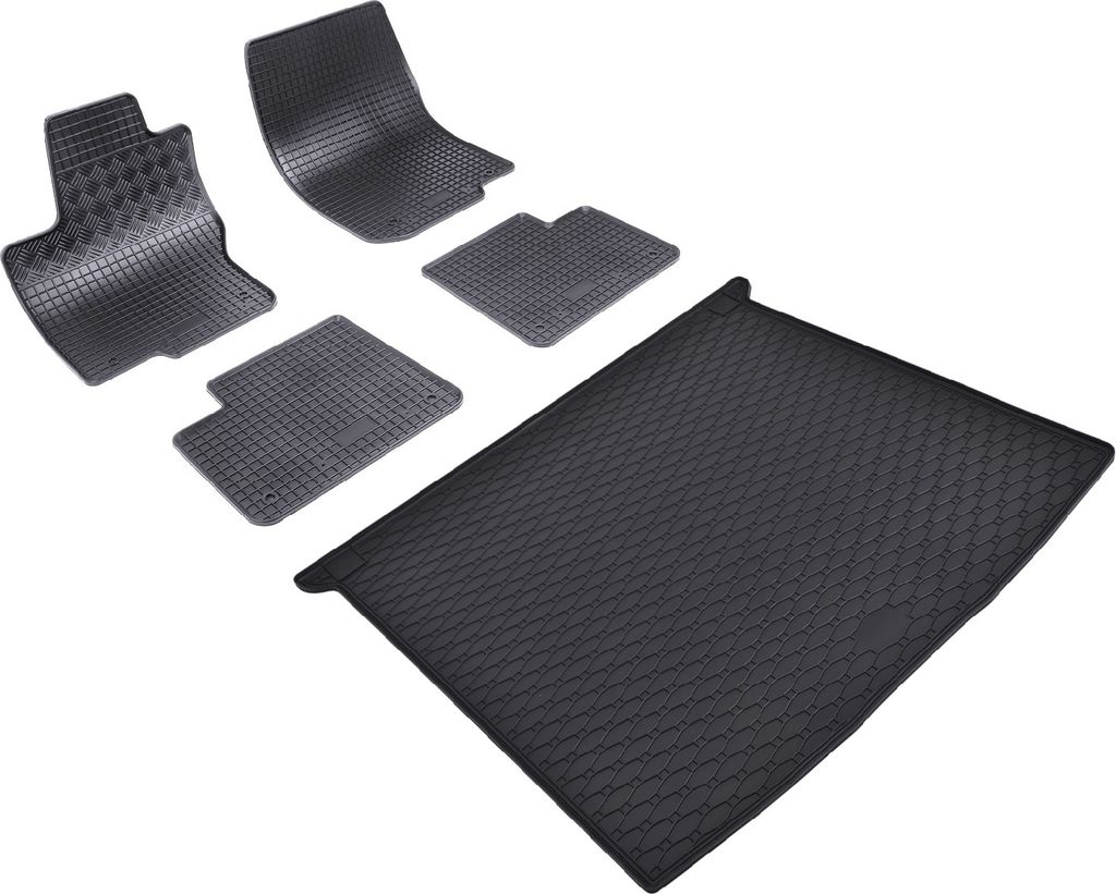 Z550345 Kofferraumwanne+Fußmatten passend für Mercedes GLE W166 Geländewagen SUV 5türer 2015-2018