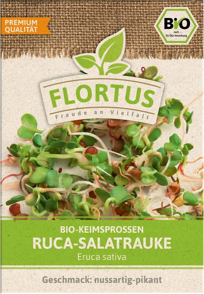 Keimsprossen Ruca-Salatrauke | Keimsprossen von FLORTUS, Menge:75 g