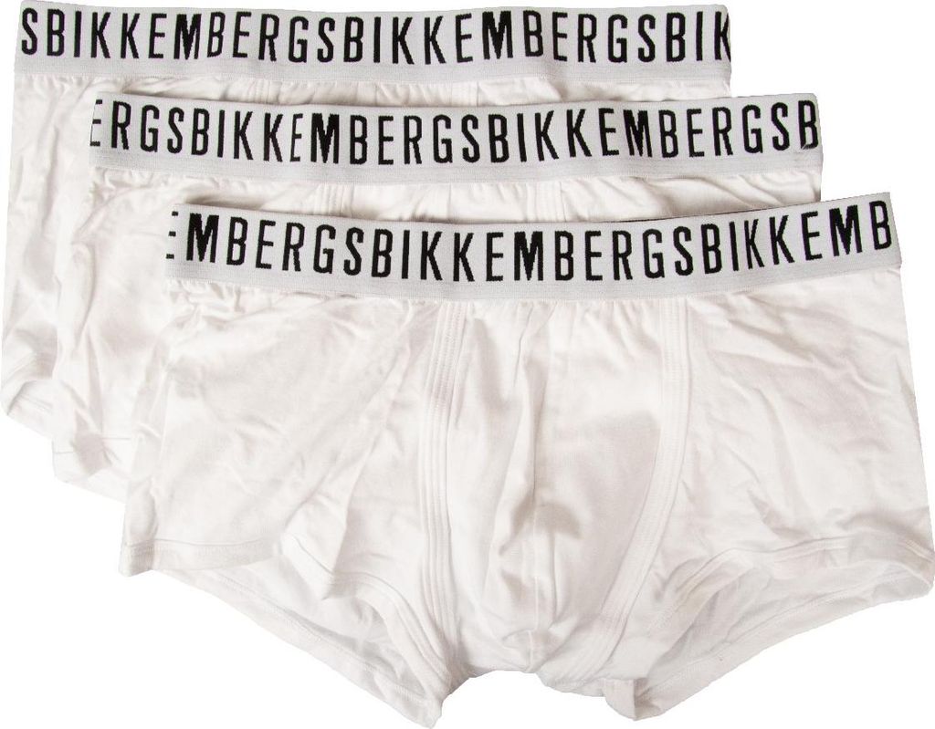 BIKKEMBERGS Herren-Boxershorts, 3er-Pack, sichtbare elastische Boxershorts aus Stretch-Baumwolle, Artikel BKK1UTR02TR, Dreierpack, S - EU S - US XS...