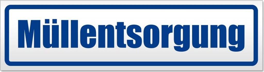 Müllentsorgung Magnetschild Schild magnetisch