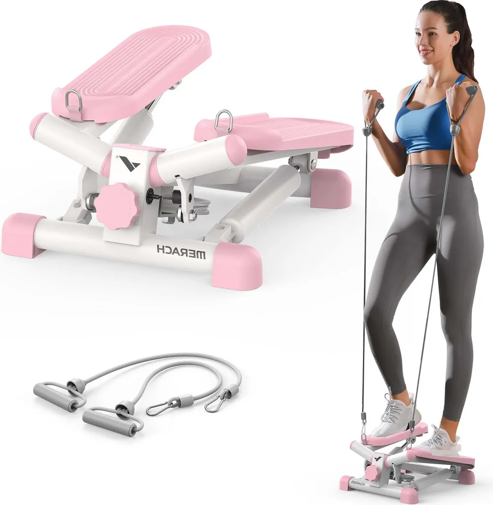 Stepper Merach 2-en-1 pour la maison : Stride 35cm et Suivi APP 150kg