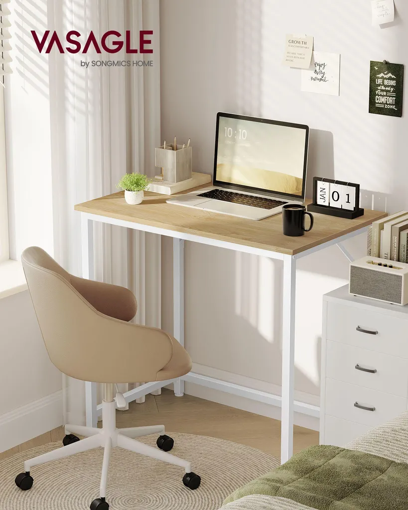 Bureau structure métallique 50x80 cm : table de travail industrielle